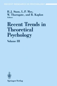 Enlarge image Cover: Recent Trends in Theoretical Psychology - Springer