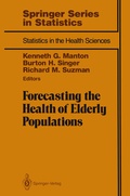 Cover: Forecasting the Health of Elderly Populations - Springer
