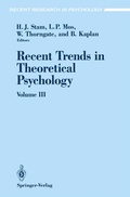 Cover: Recent Trends in Theoretical Psychology - Springer