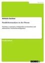 Cover: Paralleltextanalyse in der Presse - Grin Verlag