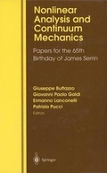 Cover: Nonlinear Analysis and Continuum Mechanics - Springer
