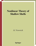 Cover: Nonlinear Theory of Shallow Shells - Springer