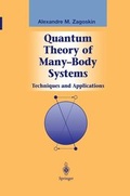 Cover: Quantum Theory of Many-Body Systems - Springer