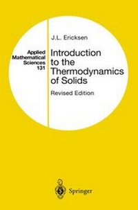 Enlarge image Cover: Introduction to the Thermodynamics of Solids - Springer