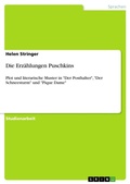 Cover: Die Erzaehlungen Puschkins - Grin Verlag