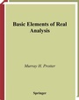 Cover: Basic Elements of Real Analysis - Springer