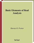 Cover: Basic Elements of Real Analysis - Springer