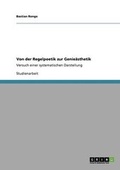 Cover: Von Der Regelpoetik Zur Genie Sthetik - Grin Verlag