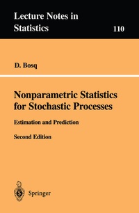 Enlarge image Cover: Nonparametric Statistics for Stochastic Processes - Springer