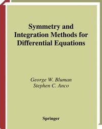 Abbildung von: Symmetry and Integration Methods for Differential Equations - Springer