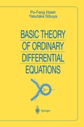 Cover: Basic Theory of Ordinary Differential Equations - Springer