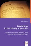 Cover: Specializing in the Wholly Impossible - VDM Verlag