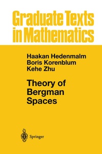 Abbildung von: Theory of Bergman Spaces - Springer