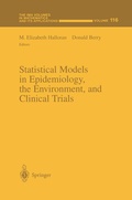 Cover: Statistical Models in Epidemiology, the Environment, and Clinical Trials - Springer