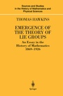 Cover: Emergence of the Theory of Lie Groups - Springer