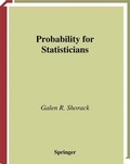 Cover: Probability for Statisticians - Springer