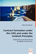 Cover: Contract Formation under the CISG and under the Unidroit Principles - VDM Verlag Dr. Mueller E.K.