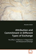 Cover: Attribution and Commitment in Different Types of Exchange - VDM Verlag Dr. Mueller E.K.