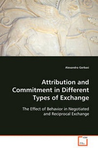 Enlarge image Cover: Attribution and Commitment in Different Types of Exchange - VDM Verlag Dr. Mueller E.K.