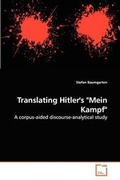 Cover: Translating Hitler's "Mein Kampf" - VDM Verlag