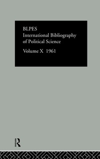 Abbildung von: IBSS: Political Science: 1961 Volume 10 - Routledge