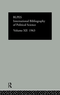 Abbildung von: Intl Biblio Pol Sc 1963 Vol 12 - Routledge