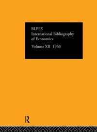 Abbildung von: Intl Biblio Econom 1963 Vol 12 - Routledge