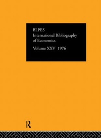Abbildung von: IBSS: Economics: 1976 Volume 25 - Routledge