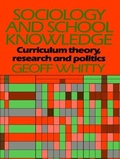 Cover: Sociology and School Knowledge - Routledge