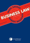 Cover: Savage and Bradgate: Business Law - LexisNexis UK