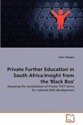 Cover: Private Further Education in South Africa - VDM Verlag