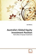 Cover: Australia's Global Equity Investment Position - VDM Verlag
