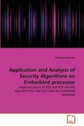 Cover: Application and Analysis of Security Algorithms on Embedded processor - VDM Verlag