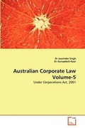 Cover: Australian Corporate Law Volume-5 - VDM Verlag