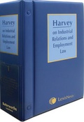 Cover: Harvey on Industrial Relations and Employment Law - Butterworths Law