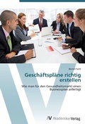 Cover: Geschaeftsplaene richtig erstellen - AV Akademikerverlag