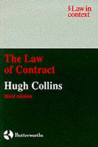Abbildung von: The Law of Contract - Butterworths Law