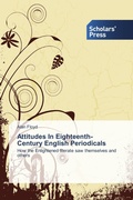 Cover: Attitudes In Eighteenth-Century English Periodicals - Scholars' Press