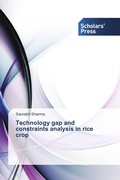 Cover: Technology gap and constraints analysis in rice crop - Scholars' Press