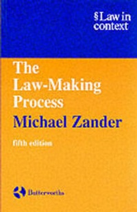 Enlarge image Cover: The Law-Making Process - LexisNexis UK
