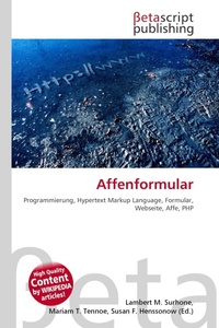 Enlarge image Cover: Affenformular - OmniScriptum