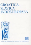 Cover: Croatica Slavica Indoeuropaea - Verlag der &ouml;sterreichischen Akademie der Wissenschaften