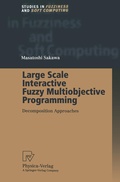 Cover: Large Scale Interactive Fuzzy Multiobjective Programming - Physica