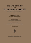 Cover: Bau und Betrieb von Dieselmaschinen - Springer