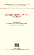 Cover: Gesellschaft, Staat, Nation - Verlag der &ouml;sterreichischen Akademie der Wissenschaften