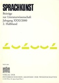 Cover: Sprachkunst. Beitr&auml;ge zur Literaturwissenschaft / Sprachkunst. Beitr&auml;ge zur Literaturwissenschaft Jahrgang XXXI/2000 2. Halbband - Verlag der &ouml;sterreichischen Akademie der Wissenschaften