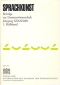 Cover: Sprachkunst. Beitr&auml;ge zur Literaturwissenschaft / Sprachkunst. Beitr&auml;ge zur Literaturwissenschaft Jahrgang XXXII/2001 1. Halbband - Verlag der &ouml;sterreichischen Akademie der Wissenschaften