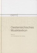 Cover: &Ouml;sterreichisches Musiklexikon / &Ouml;sterreichisches Musiklexikon Band 5 - Verlag der &ouml;sterreichischen Akademie der Wissenschaften