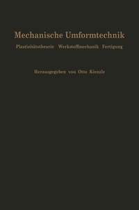 Enlarge image Cover: Mechanische Umformtechnik - Springer