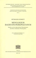 Cover: Meno-Logium Bagistano Persepolitanum - Verlag der &ouml;sterreichischen Akademie der Wissenschaften